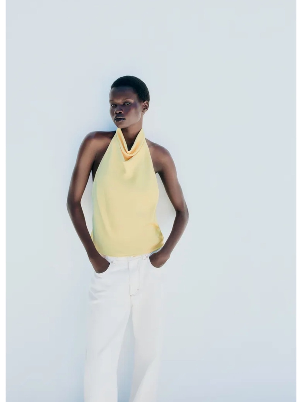 Zara  Halter Cowl Neck Camisole